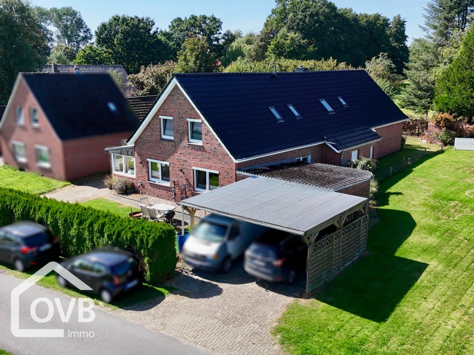 Drohnenansicht/Straßenansicht