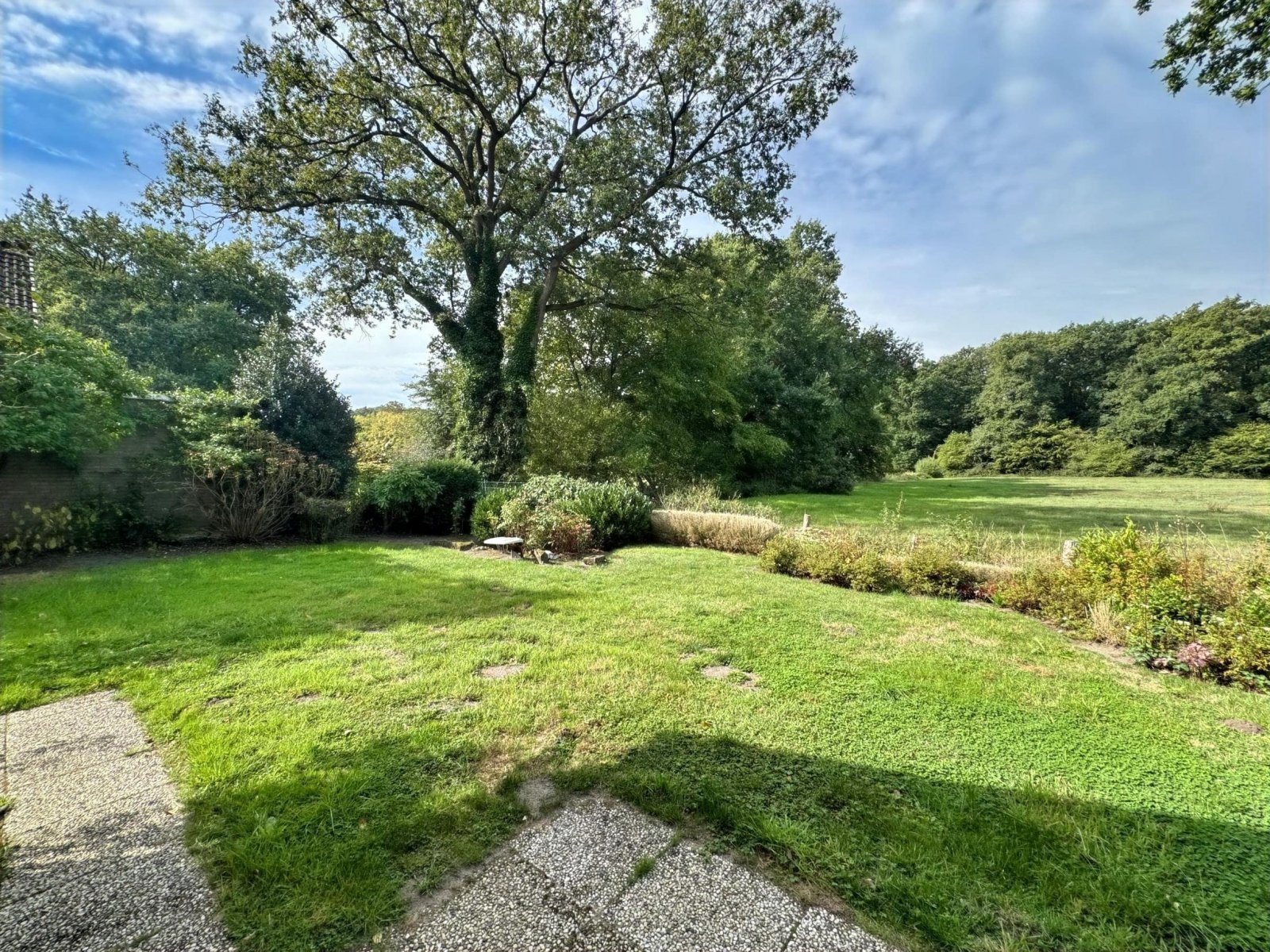 Garten mit Blick in Richtung Bentheimer Wald