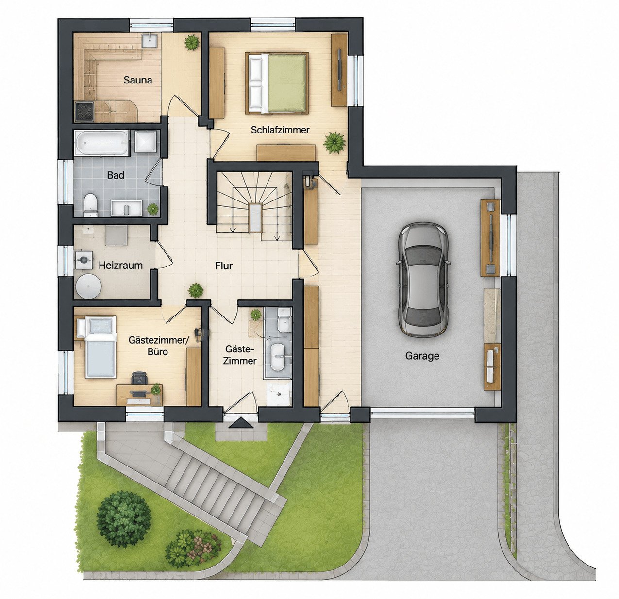 Grundriss heutige Einteilung Grundriss heutige Einteilung