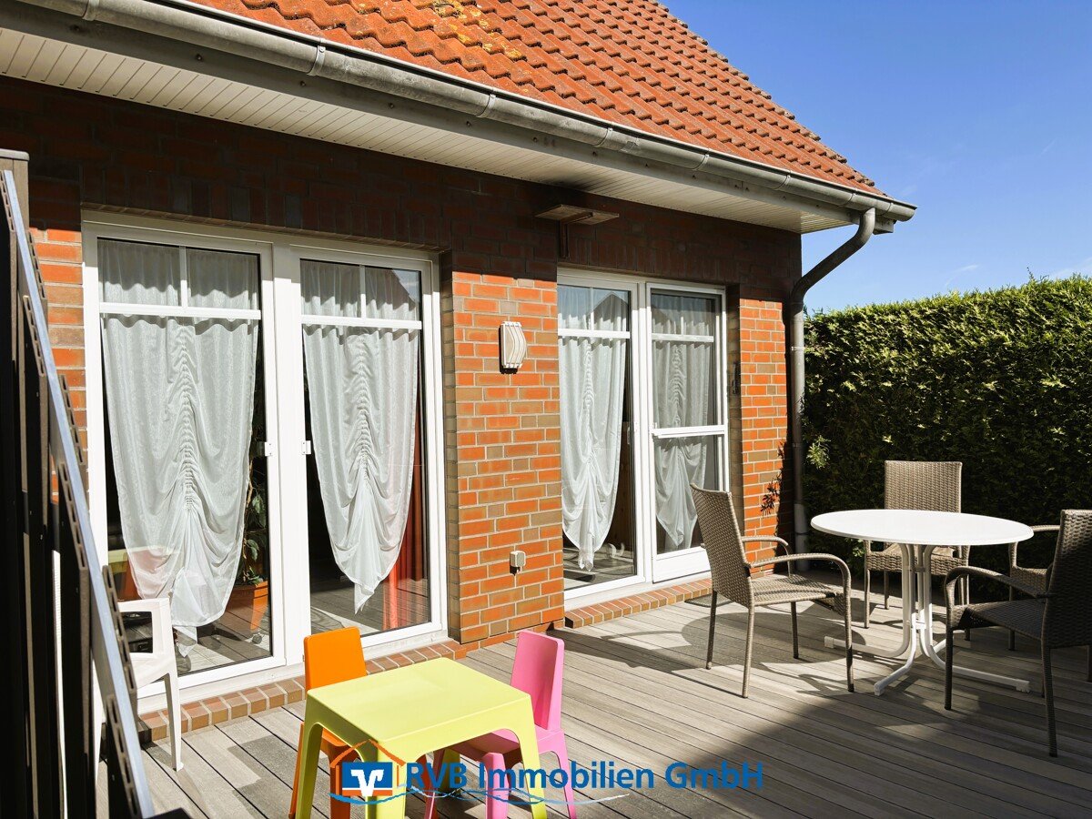 sonnige Terrasse