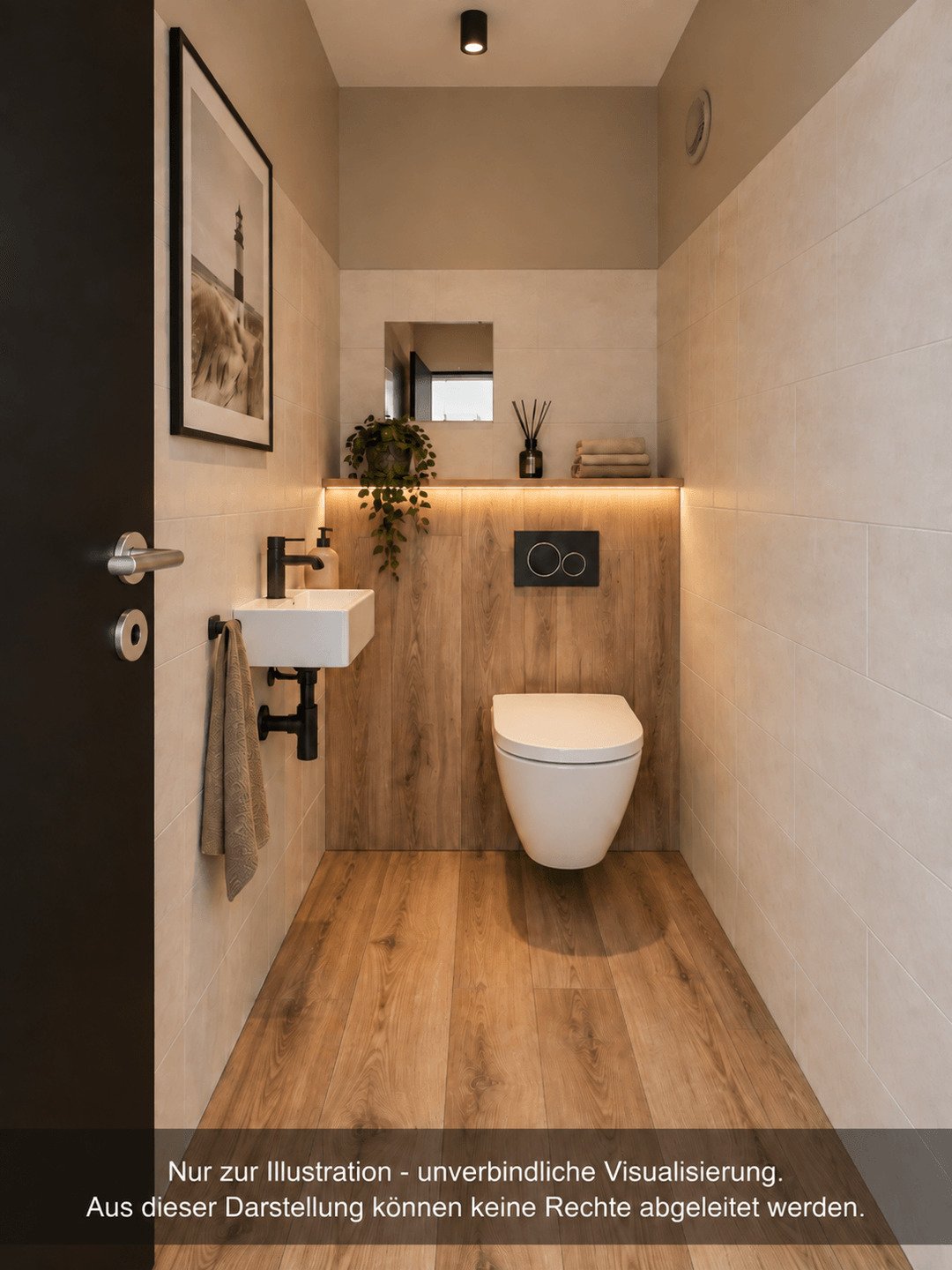 Gäste WC Idee - KI generiert Gäste WC Idee - KI generiert