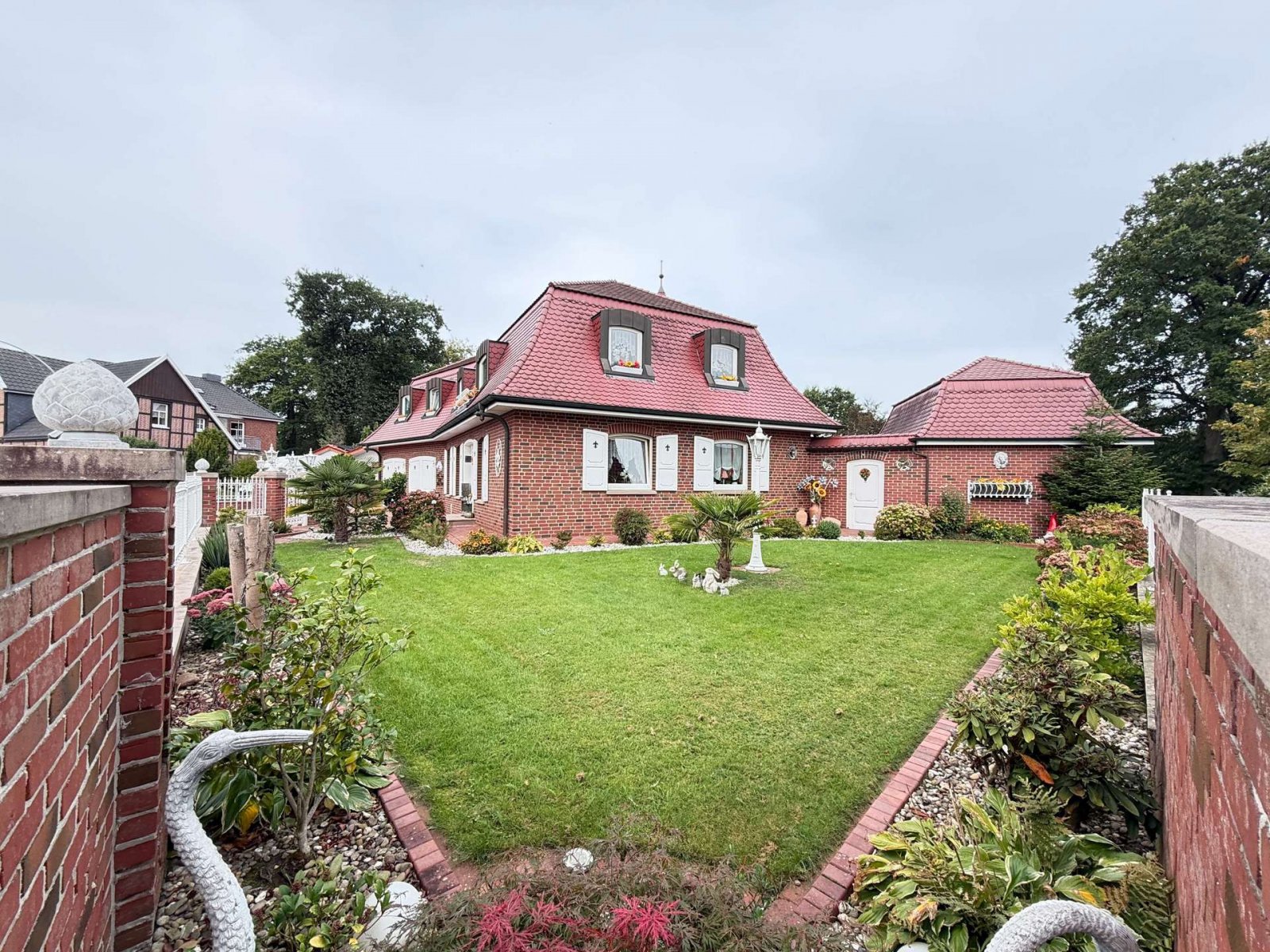 Garten Seitanansicht