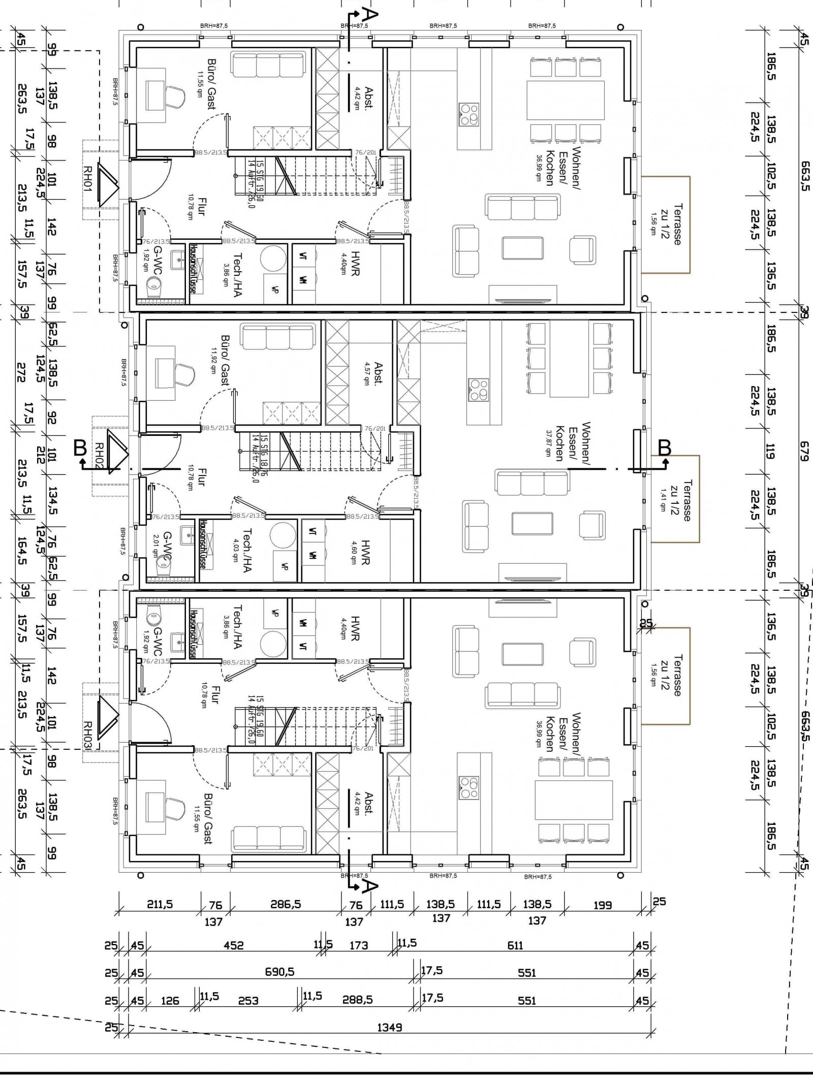 Grundriss Erdgeschoß Grundriss Erdgeschoß