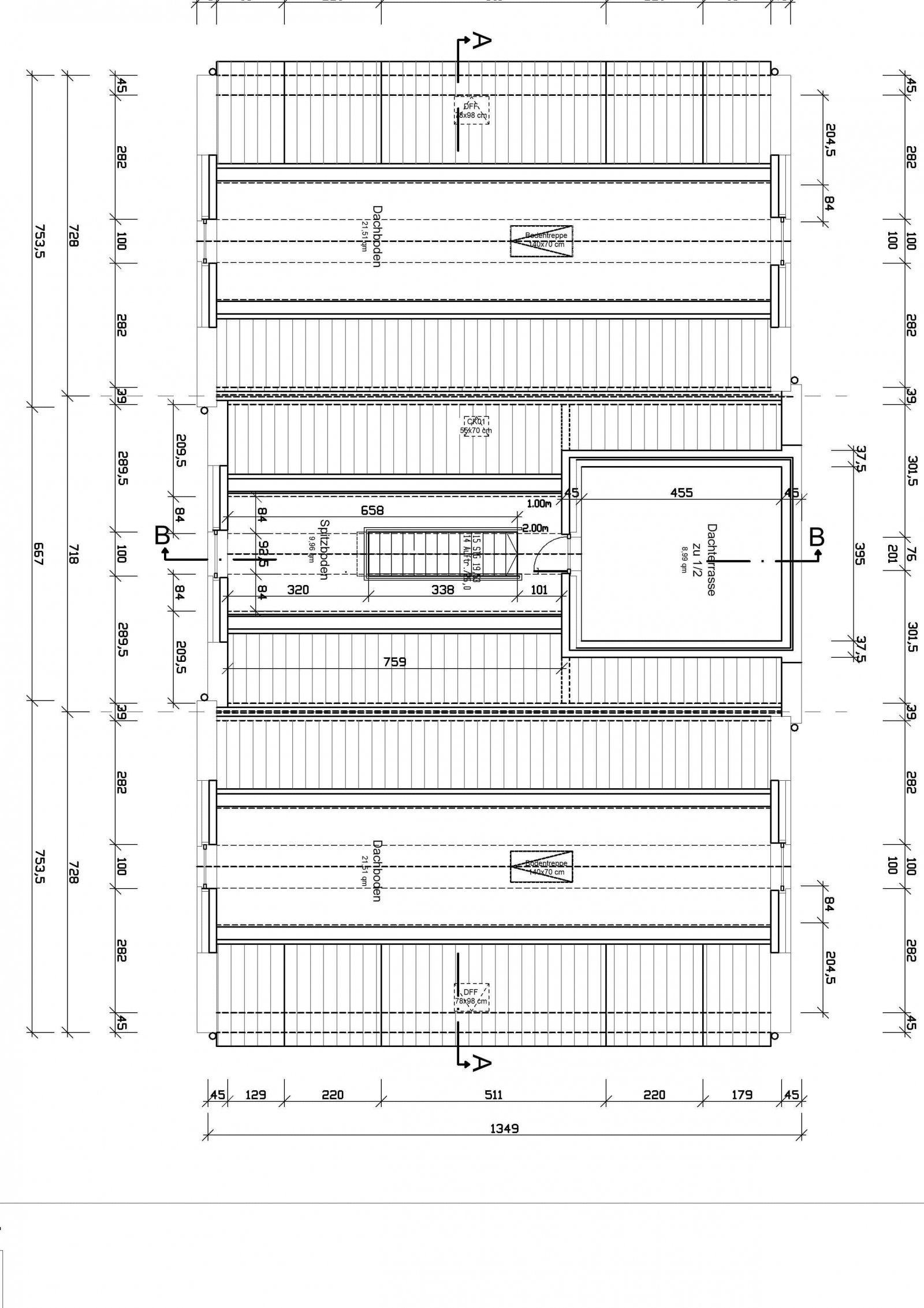 Grundriss Spitzboden
