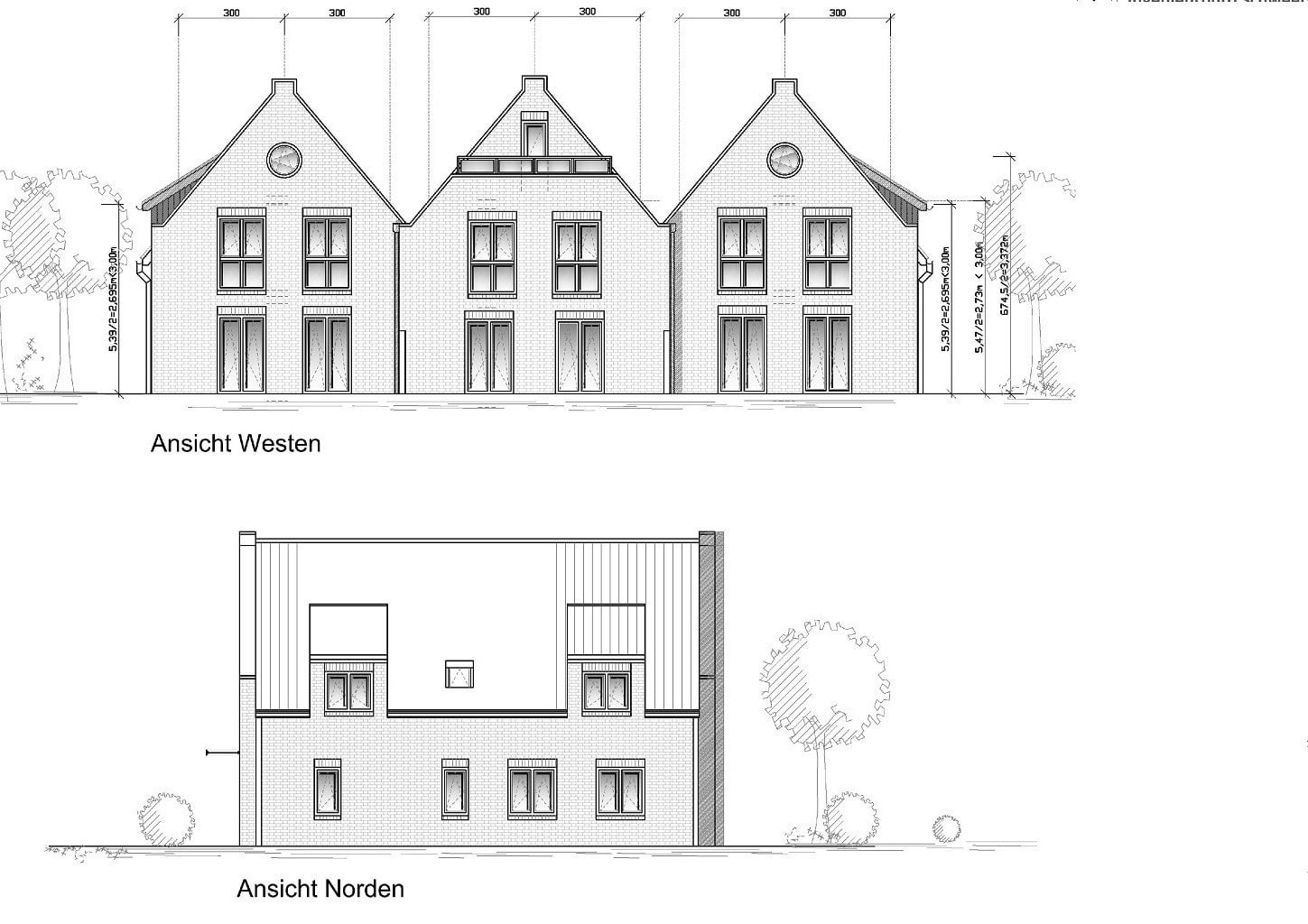Ansichten Westen Norden