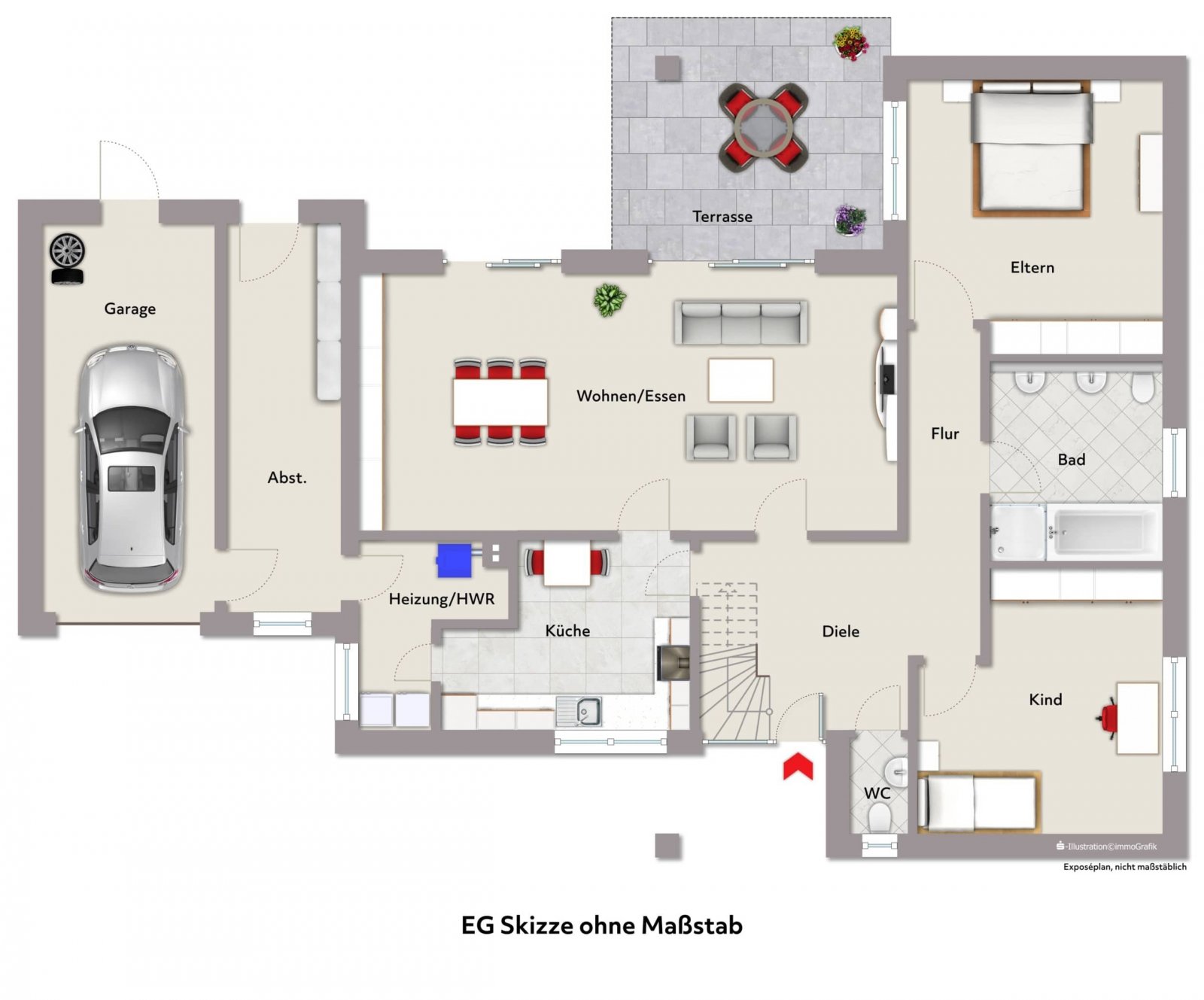 Grundriss Erdgeschoss Grundriss Erdgeschoss