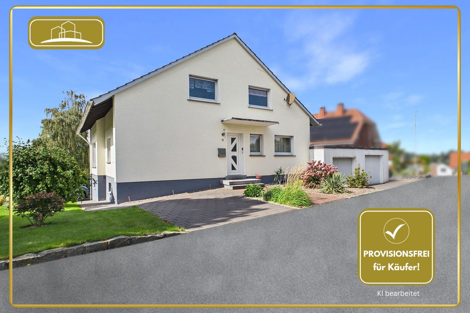 Gepflegtes Einfamilienhaus mit Vorgarten und Garage Gepflegtes Einfamilienhaus mit Vorgarten und Garage