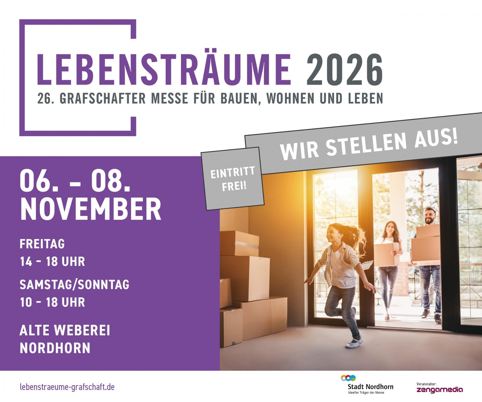 Hinweis Ausstellung Lebensträume 2026 Hinweis Ausstellung Lebensträume 2026