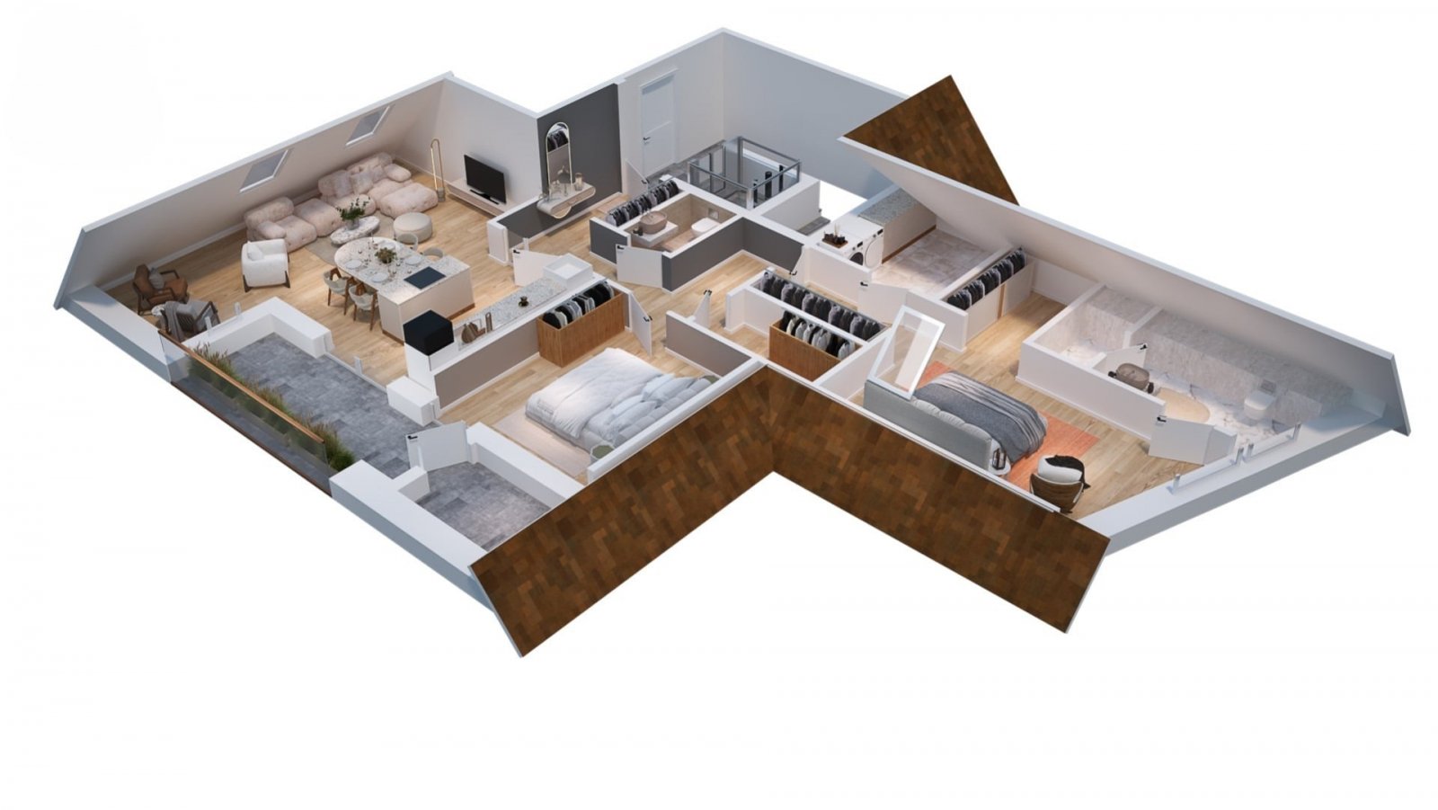Visualisierter Grundriss