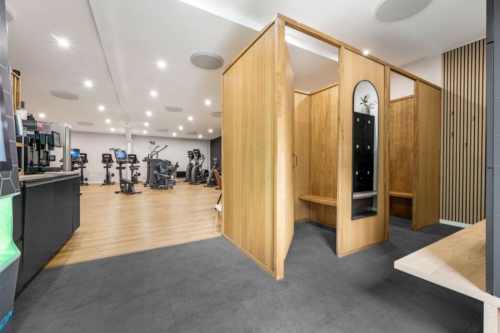 Fitnessstudio Eingangsbereich